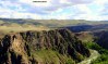 Looking across the rugged Black Canyon and river in Kazakhstan.